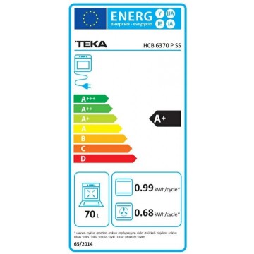 Teka HCB 6370 P SS Φούρνος άνω Πάγκου 70lt Π59.5εκ. Ss Teka HCB 6370 P SS Φούρνος άνω Πάγκου 70lt Π59.5εκ. Ss
